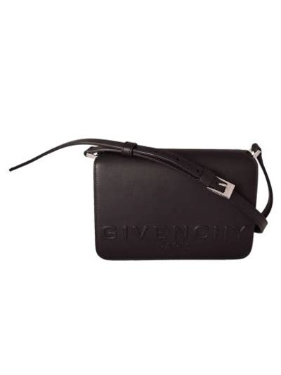 givenchy embossed logo shoulder bag